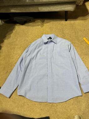 Versace Classic V2 Button Down Shirt Light Blue 15.5